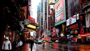 Streets Of New York City Landscape Wallpaper