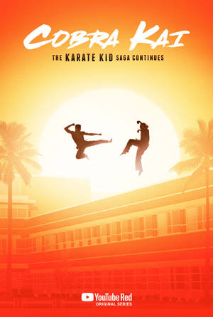 Strike First And Strike Hard Against Enemies In The Shadows With Cobra Kai. Wallpaper