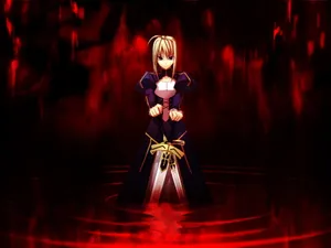 Striking Black And Red Gaming Aesthetics Wallpaper