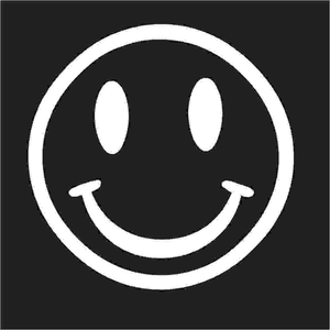 Striking Black Smile Wallpaper