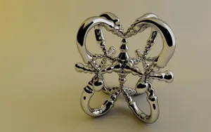 Striking Metallic Design Wallpaper