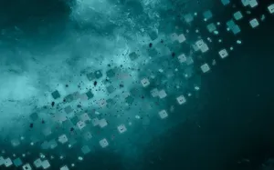 Strikingly Beautiful Black And Teal Wallpaper Wallpaper