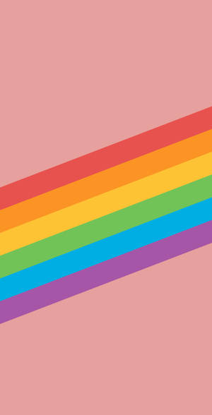 Stripe Rainbow Background Wallpaper