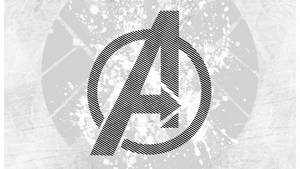 Striped Avengers Logo Wallpaper