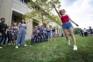 Students Having Fun At Carnegie Mellon University Wallpaper