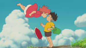 Studio Ghibli Aesthetic Desktop Ponyo Wallpaper