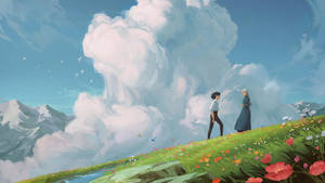 Studio Ghibli Scenery Howl And Sophie Wallpaper