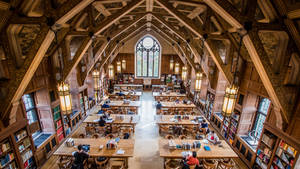 Study Hall At The University Of Chicago Wallpaper