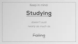 Studying Doesn't Suck Encouraging Quote Wallpaper