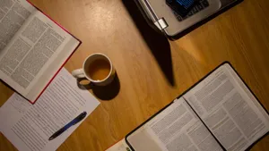 Studying With Coffee Wallpaper