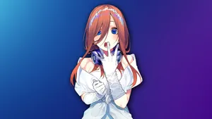 Stunned Miku Nakano Wallpaper