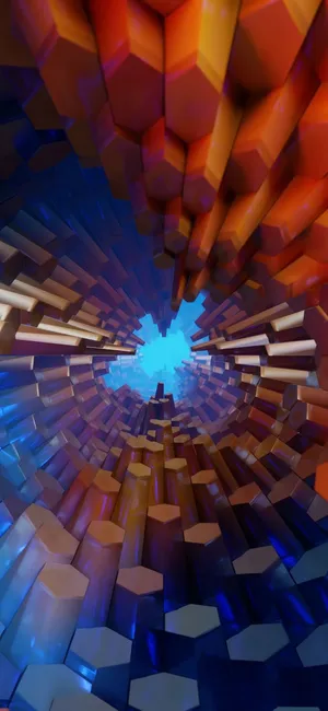 Stunning 3d Hexagon Patterns In Ultra Hd 4k For Your Phone Wallpaper