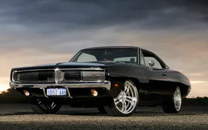 Stunning Dodge Charger In Action Wallpaper