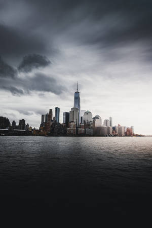 Stunning Manhattan Skyline In New York City Wallpaper