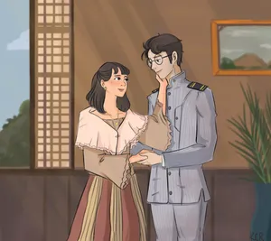 Stunning Maria Clara Fan Art Maria Clara, A Mix Of Filipino Tradition And Sophistication As Portrayed In This Vivid Digital Art. Wallpaper