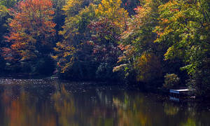 Stunning North Carolina Sunset Over Hills Wallpaper