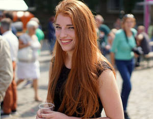 Stunning Red-haired German Girl Wallpaper