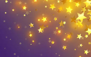 Stunning Star Twinkles Against An Ink-black Sky Wallpaper