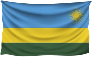 Stunning Sunrise Over Rwandan Landscape Wallpaper