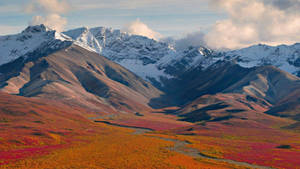 Stunning Sunset Over Majestic Denali Wallpaper