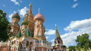 Stunning Sunshine On Saint Basil's Cathedral Wallpaper