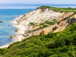 Stunning View Of Aquinnah Cliffs In Massachusetts Wallpaper