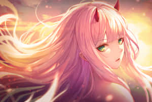 Stunning Zero Two Aesthetic Wallpaper