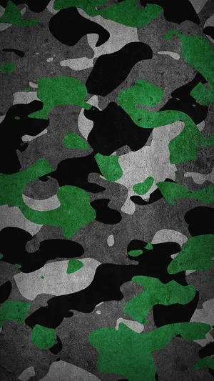 Stylish And Durable - Make A Statement With The Green Camo Look Wallpaper