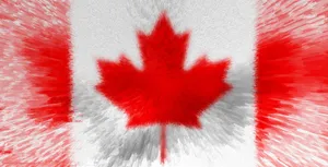 Stylish Canada Flag Wallpaper