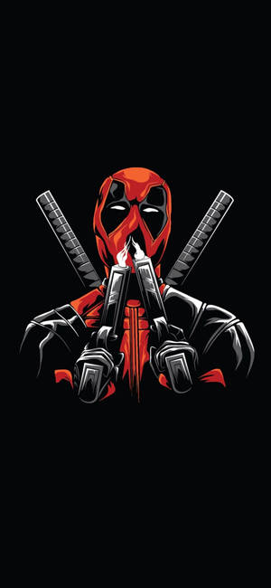 Stylish Deadpool Background Wallpaper