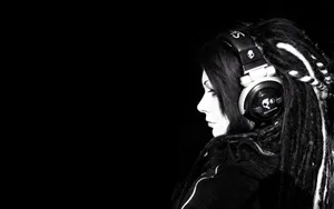 Stylish, Listening To Her Favorite Music Wallpaper