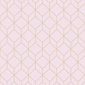 Stylish Rose Gold Graham Brown Myrtle Geo Wallpaper Wallpaper