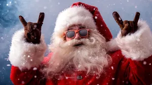 Stylish Sunglasses On Wooden Surface Wallpaper