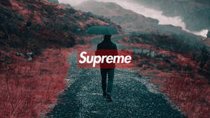 Stylish Supreme Laptop In Maroon Finish Wallpaper