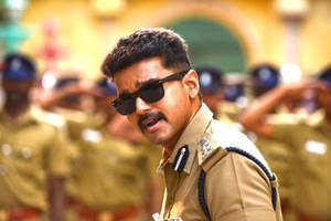 Stylish Vijay In Theri Movie Wallpaper