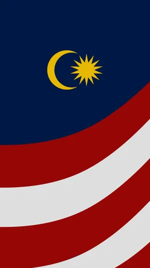 Stylized Flag Of Malaysia Wallpaper