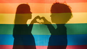 Subtle Lgbt Female Silhouettes Wallpaper