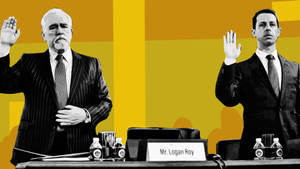 Succession Pledging Logan And Kendall Wallpaper