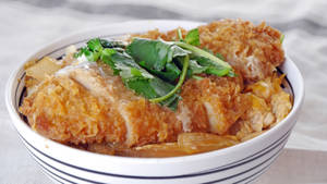 Succulent Tonkatsu Dish- Authentic Japanese Cuisine Wallpaper