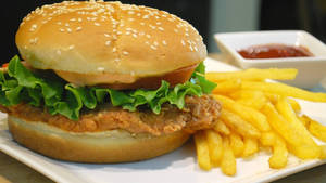 Succulent Whopper From Burger King Wallpaper