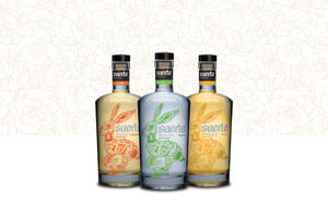 Suerte Tequila Different Bottles Wallpaper