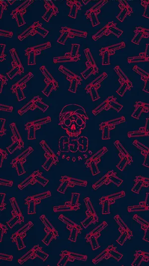 Suicideboys Skull And Guns Poster Wallpaper