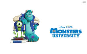 Sulley And Mike Wazowski In Monsters University Wallpaper