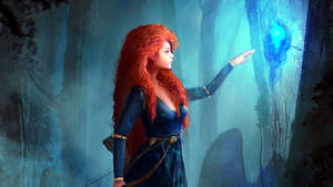 Sultry Princess Merida Art Wallpaper