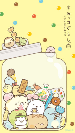 Sumikko Gurashi Friends Jar Wallpaper