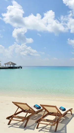 Summer Beach Iphone Beach Chair Wallpaper