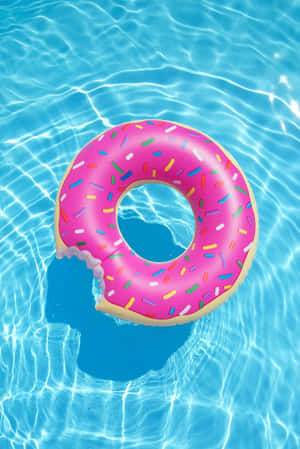 Summer Fun Doughnut Floatie Wallpaper