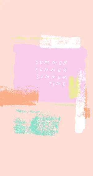 Summer Time Iphone With Paint Streaks Wallpaper