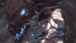 Summoners, Conquer The Wild Hunt With Lol Kindred Wallpaper