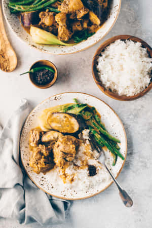 Sumptuous Kare-kare - A Delightful Filipino Cuisine. Wallpaper